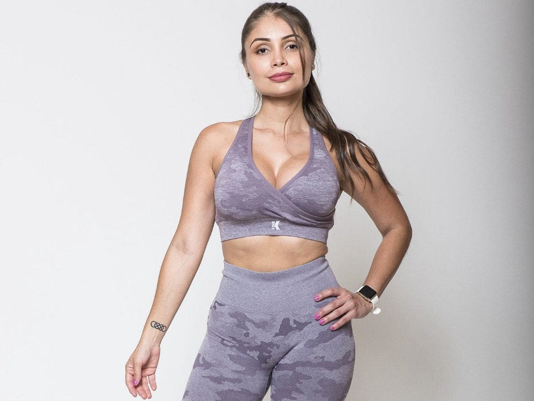 Camo Crossback Sports Bra - KOR Fitness