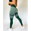Load image into Gallery viewer, White Striped Performance Leggings - KOR Fitness