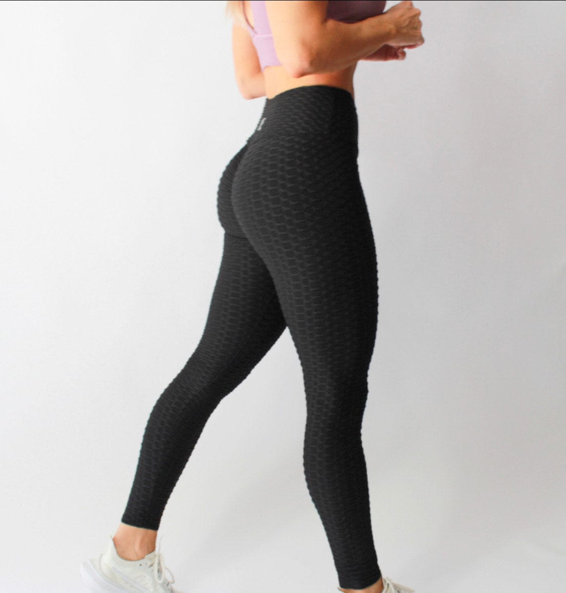 Buy icyzone Butt Lifting Leggings for Women, High Waisted Textured Booty  Scrunch Yoga Pants (Black, X-Large) at Amazon.in